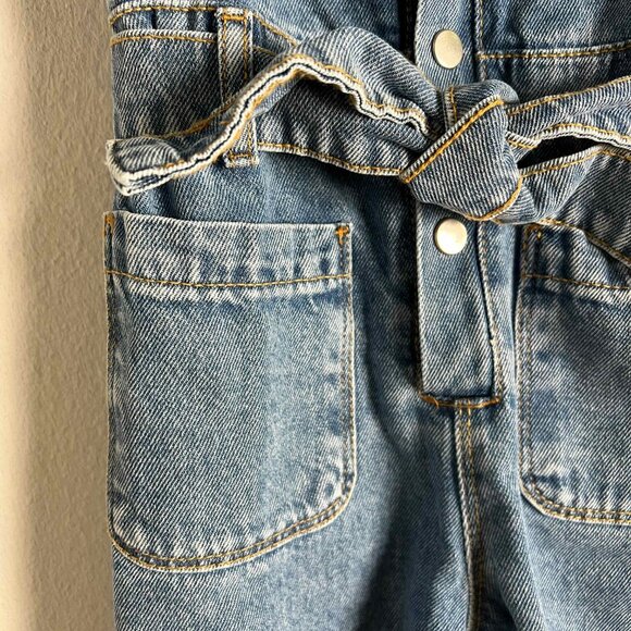 Kids Denim Jumpsuit - Picture 3 of 9
